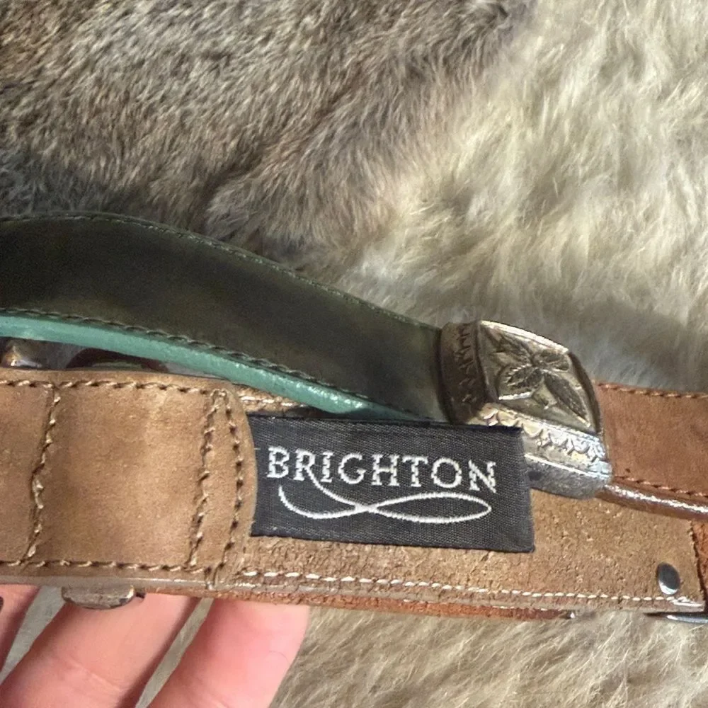 Leather Belt with Silver Buckle 30 (1750)